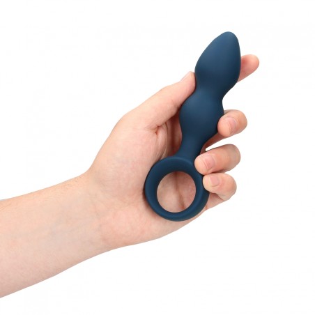 LoveLine, Teardrop, Shaped, Πρωκτική Σφήνα, Σιλικόνης, medium, Baltic Blue
