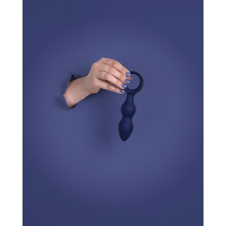 LoveLine, Teardrop, Shaped, Πρωκτική Σφήνα, Σιλικόνης, medium, Baltic Blue