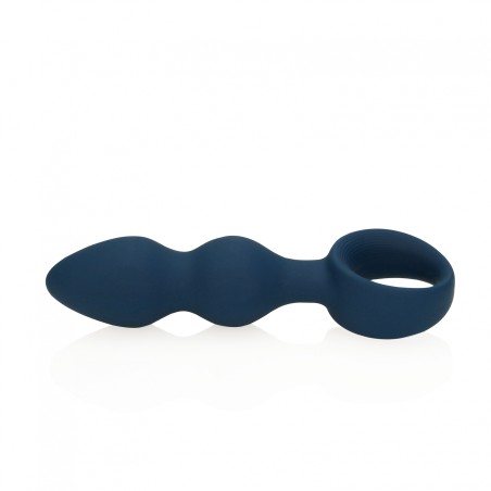 LoveLine, Teardrop, Shaped, Πρωκτική Σφήνα, Σιλικόνης, large, Baltic Blue