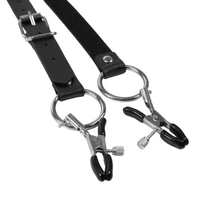 OUCH!, Labia, Spreader, with Clamps,  Black