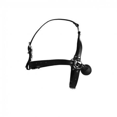 OUCH!, Head Harness, with Solid Ball Gag, Black