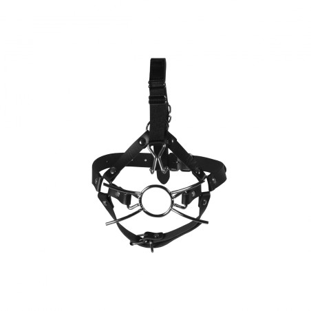 OUCH!, Head Harness, with Spider Gag, and Nose Hooks, Black