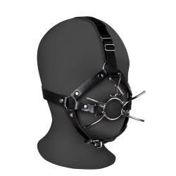 OUCH!, Head Harness, with Spider Gag, and Nose Hooks, Black