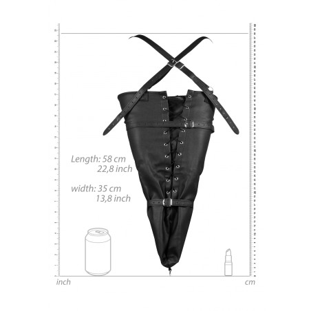 OUCH!, Lace-up, Full Sleeve, Arm Restraint, Black