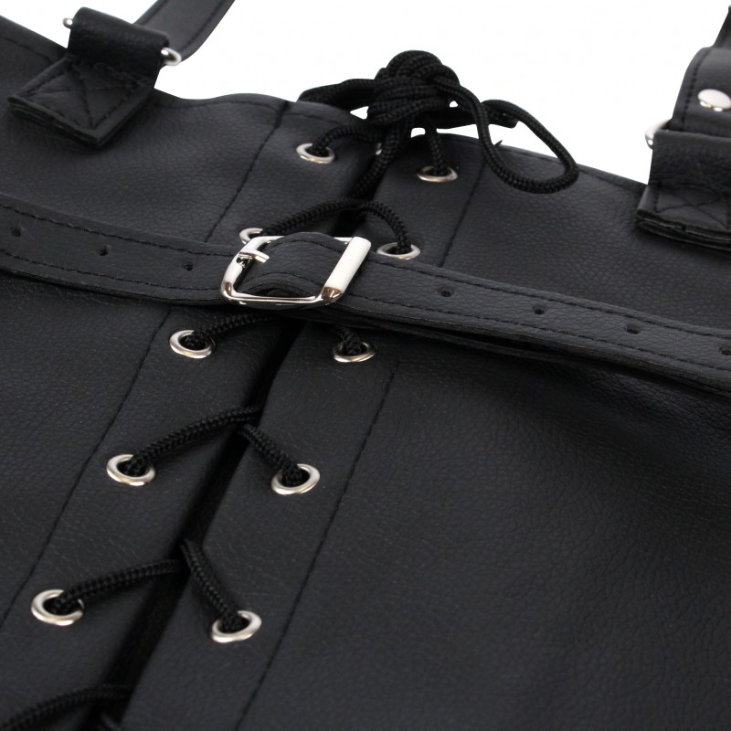 OUCH!, Lace-up, Full, Sleeve Arm, Restraint, Μαύρο