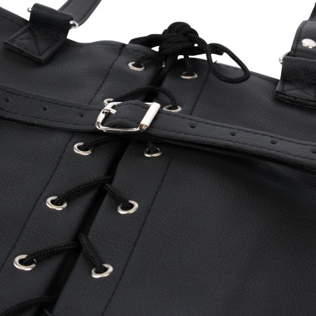 OUCH!, Lace-up, Full, Sleeve Arm, Restraint, Μαύρο