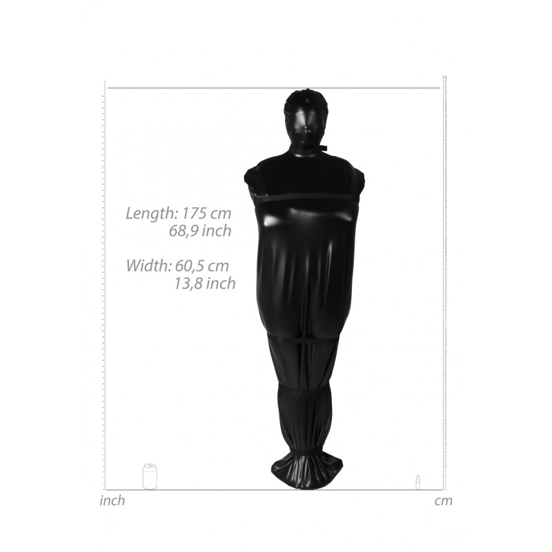 OUCH!, Body Bag, with Nylon Straps, Black