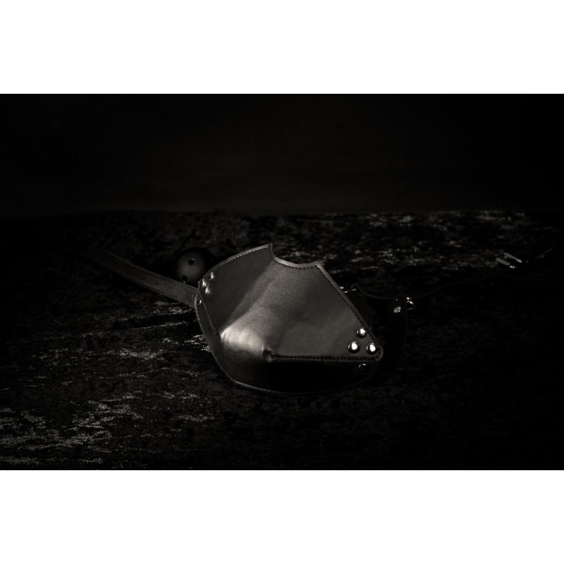 OUCH!, Ζώνη Κεφαλής, με Κάλυμμα Στόματος,  και Διάτρητο Φίμωτρο