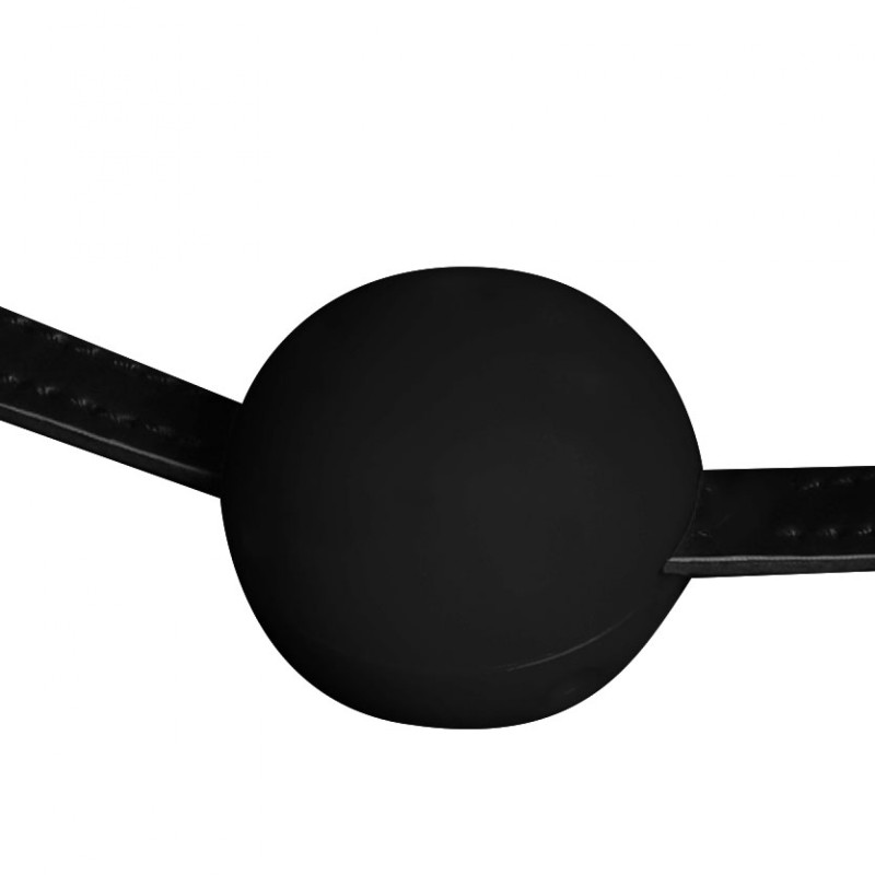 OUCH!, Head Harness, with Mouth Cover, and Breathable Ball Gag, Black