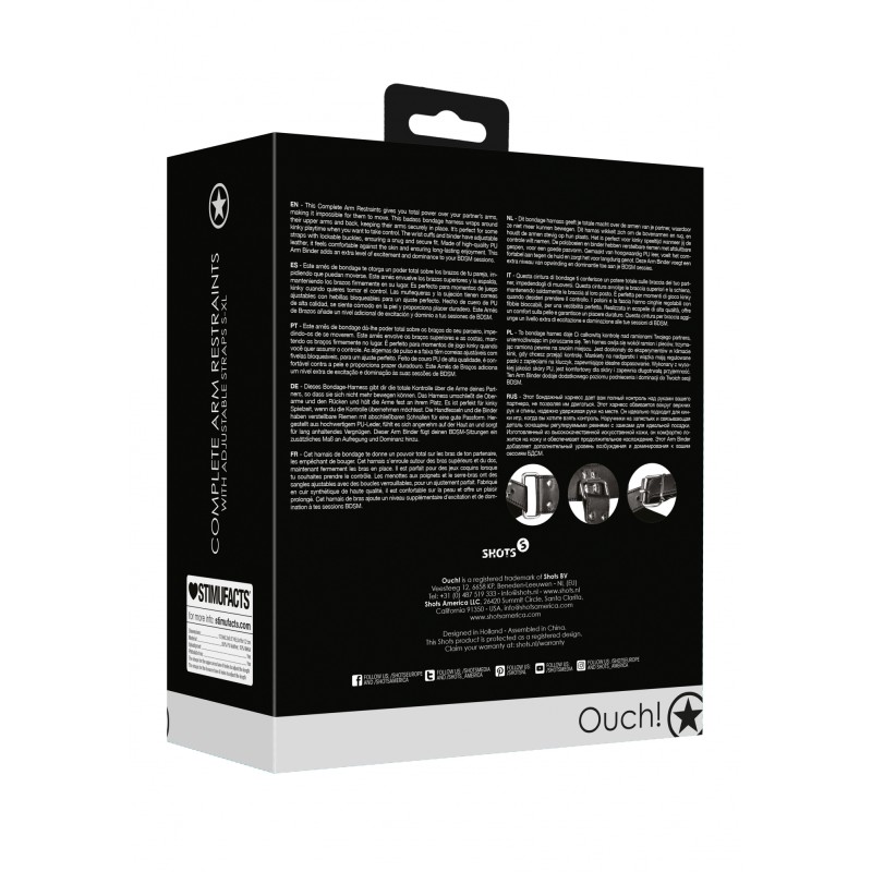 OUCH!, Complete, Arm Restraints, Black