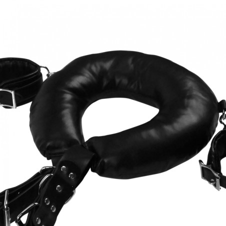 OUCH!, Padded, Thigh Sling, with Hand Cuffs, Black