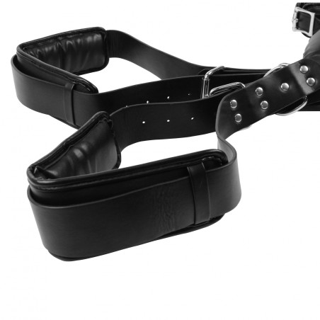 OUCH!, Padded, Thigh Sling, with Hand Cuffs, Black