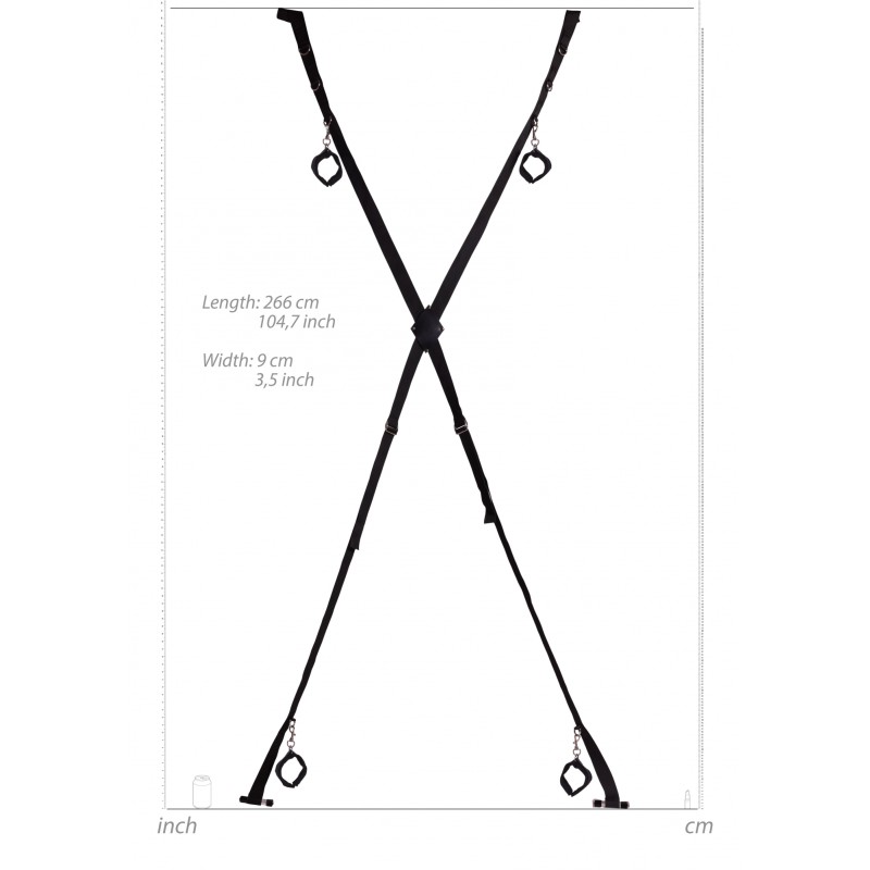 OUCH!, Over the Door, Bondage Cross, Black