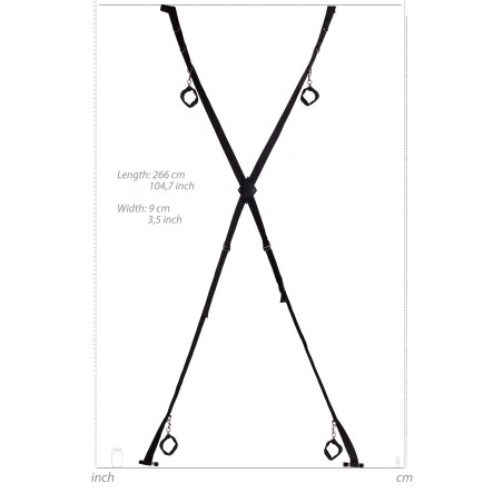 OUCH!, Over the Door, Bondage Cross, Black