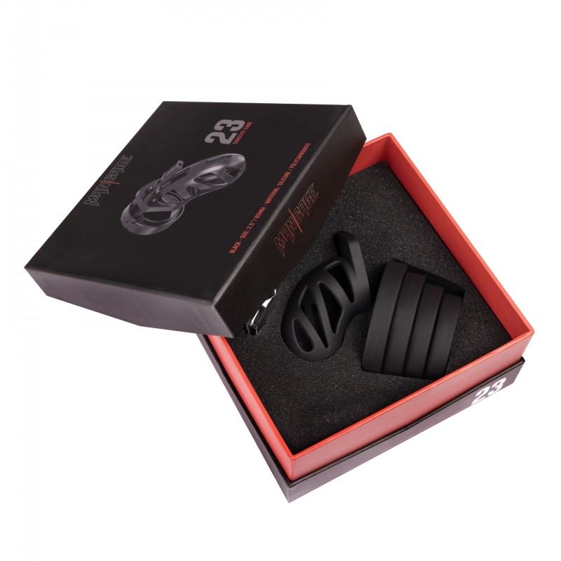 ManCage | Model 23 - Chastity Cage - 6,5 cm - Black