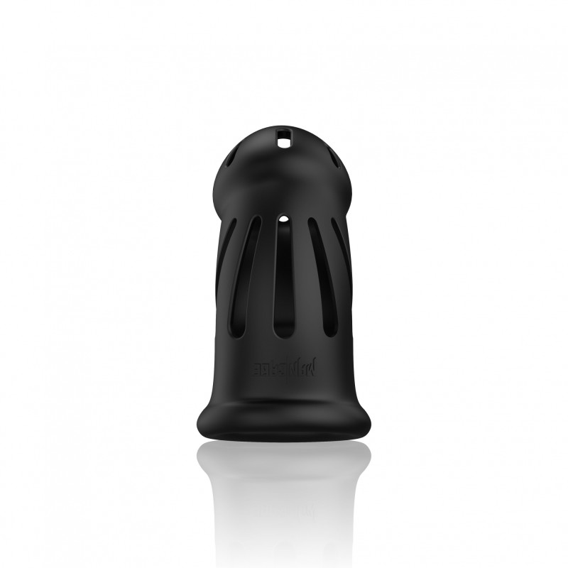 ManCage, Model 27, Ultra Soft, Silicone, Chastity Cage, Μαύρο