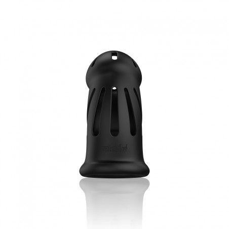 ManCage, Model 27, Ultra Soft, Silicone, Chastity Cage, black