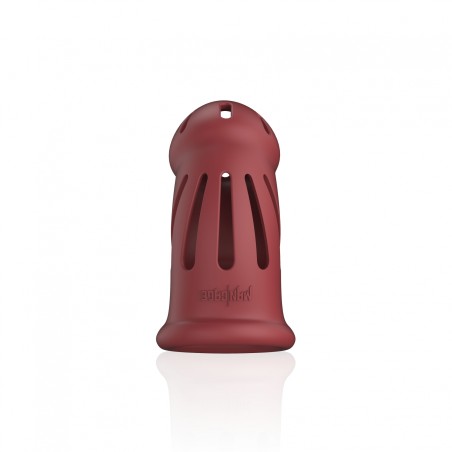 ManCage, Model 27, Ultra Soft, Silicone, Chastity Cage, κόκκινο