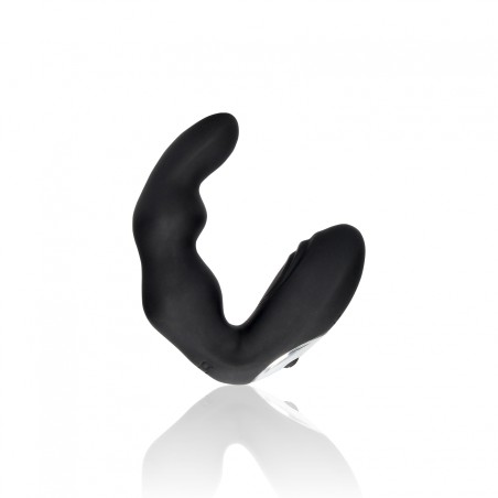 OUCH!, Bent, Vibrating, Prostate Massager, with Remote Control, Black