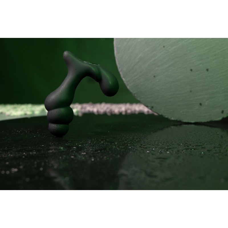 OUCH!, Stacked, Δονούμενος, Προστατικός Δονητής, με Τηλεχειριστήριο, Μαύρο