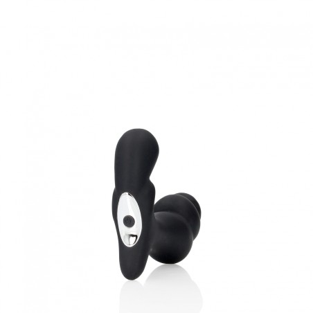 OUCH!, Stacked, Vibrating, Prostate Massager, with Remote Control, Black