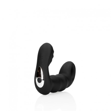 OUCH!, Beaded, Vibrating, Prostate Massager, with Remote Control, Black