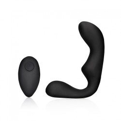 OUCH!, Pointed, Vibrating, Prostate Massager, with Remote Control, Black