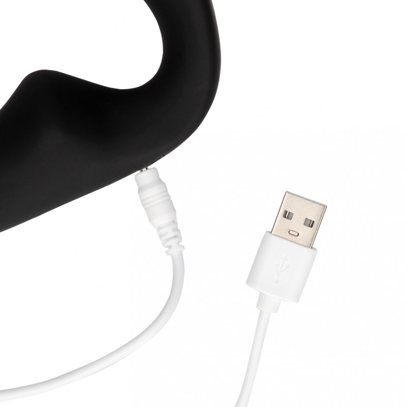 OUCH!, Pointed, Vibrating, Prostate Massager, with Remote Control, Black