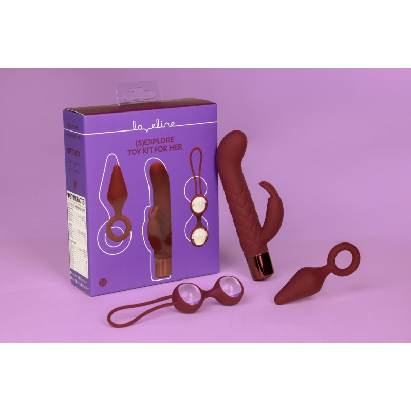 LoveLine, (S)explore, Toy Kit, for Her, Dark Cherry