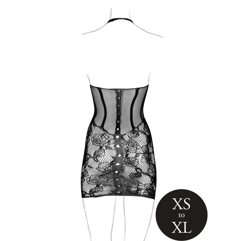 LE DÉSIR, Dress, with Halterneck, Black