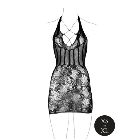 LE DÉSIR, Dress, with Halterneck, Μαύρο