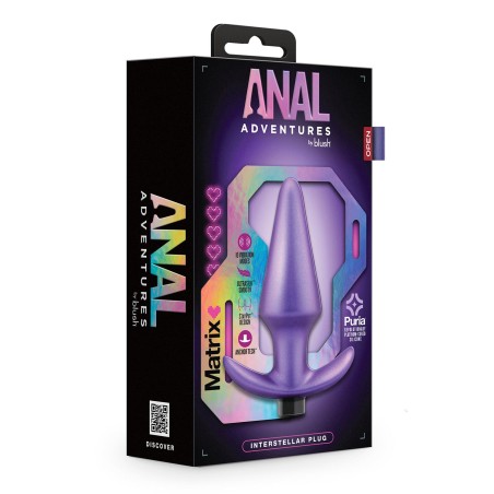 Anal Adventures Matrix, Interstellar, Vibrating Butt Plug, Astro Violet