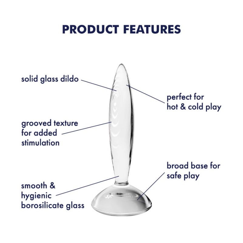 Satisfyer | Sparkling Crystal | Γυάλινη Πρωκτική Σφήνα