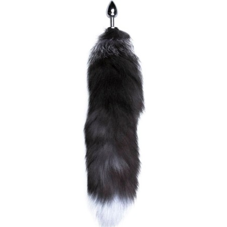 Anal Pleasure Plug Metal Fox Tail Size Large