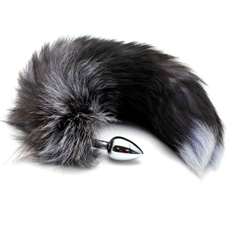 Anal Pleasure Plug Metal Fox Tail Size Large