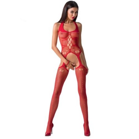 PASSION WOMAN | BS059 | RED BODYSTOCKING - ONE SIZE