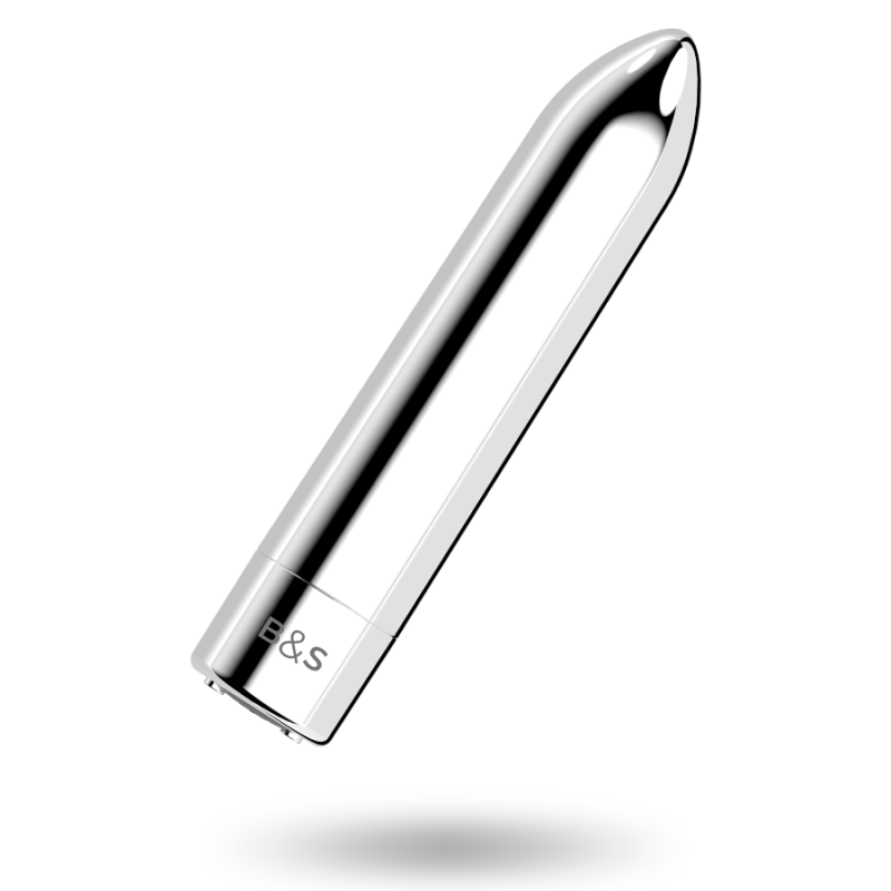 BLACK&SILVER | KERNEX 2 BLACK VIBRATING MAGNETIC BULLET - Silver