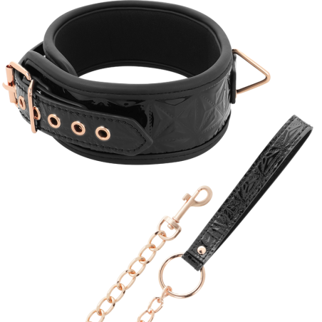 BEGME | Black Edition Premium Vegan Leather Collar With Neoprene Lining