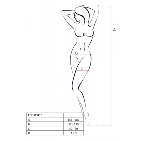 PASSION | ECO COLLECTION BODYSTOCKING ECO | BS002 - WHITE