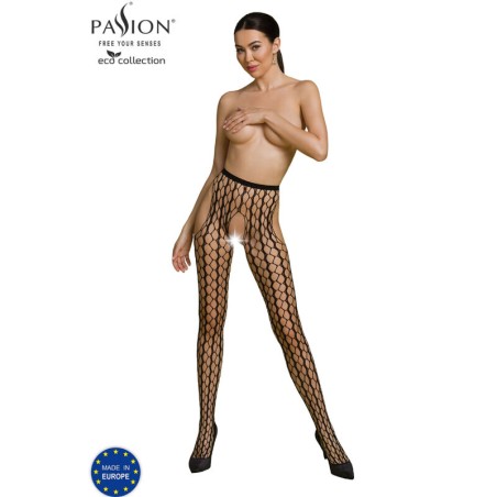 PASSION | ECO COLLECTION BODYSTOCKING | S007 - BLACK