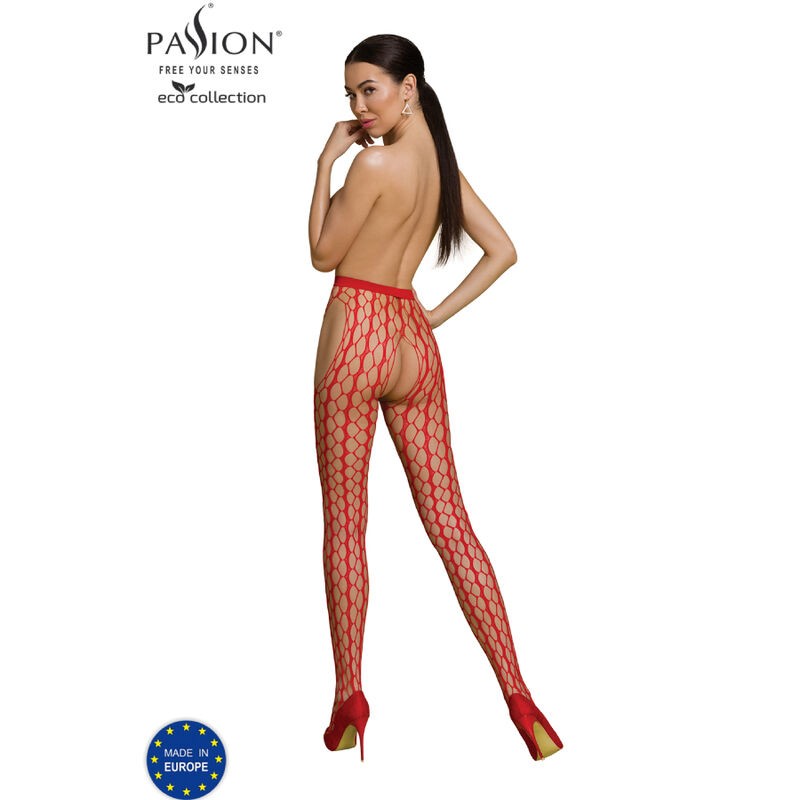 PASSION  | S007 | ECO COLLECTION BODYSTOCKING - ΚΟΚΚΙΝΟ