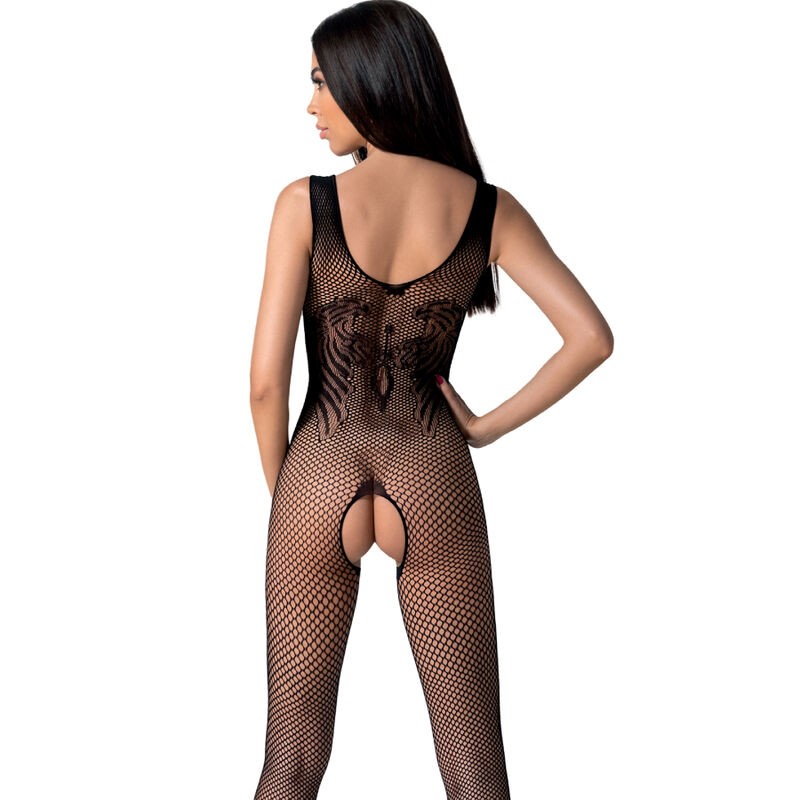 PASSION | BS098 | BODYSTOCKING - ONE SIZE - ΜΑΥΡΟ
