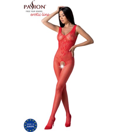 PASSION | BS098 | BODYSTOCKING - ONE SIZE - ΚΟΚΚΙΝΟ