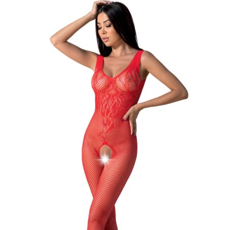 PASSION | BS098 | BODYSTOCKING - ONE SIZE - ΚΟΚΚΙΝΟ