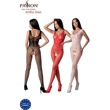 PASSION | BS098 | BODYSTOCKING - ONE SIZE - ΚΟΚΚΙΝΟ