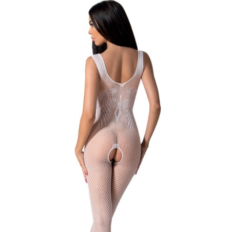 PASSION | BS098 | BODYSTOCKING - ONE SIZE - WHITE