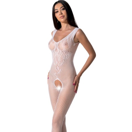 PASSION | BS098 | BODYSTOCKING - ONE SIZE - WHITE