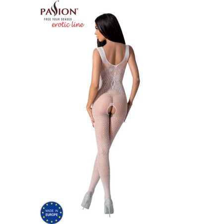 PASSION | BS098 | BODYSTOCKING - ONE SIZE - WHITE