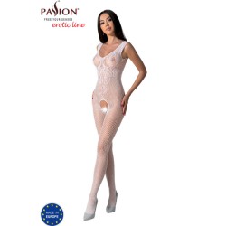 PASSION | BS098 | BODYSTOCKING - ONE SIZE - WHITE