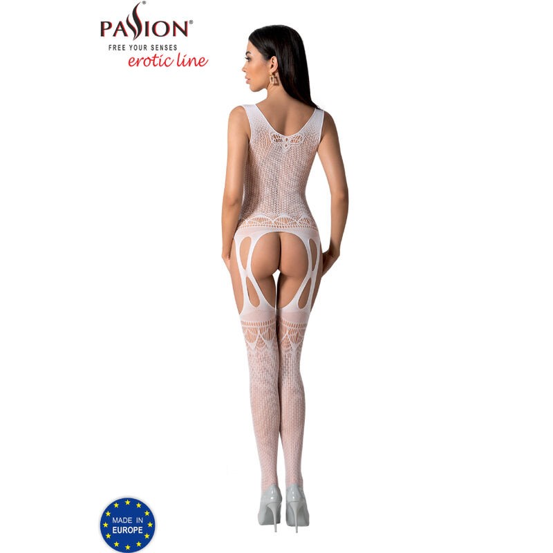 PASSION | BS099 | BODYSTOCKING - ONE SIZE - WHITE